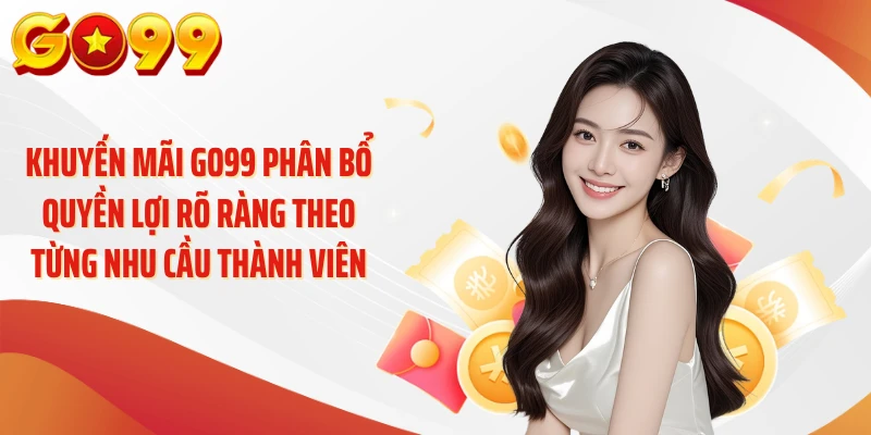 Khuyến mãi GO99 phân bổ quyền lợi rõ ràng theo từng nhu cầu thành viên